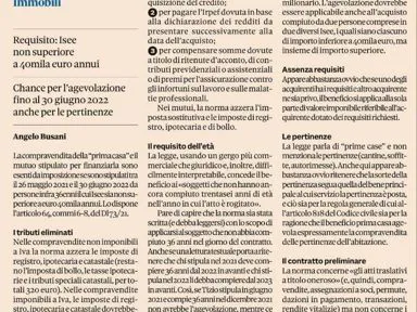 ZERO IMPOSTE PER LE GIOVANI COPPIE CHE ACQUISTANO LA PRIMA CASA